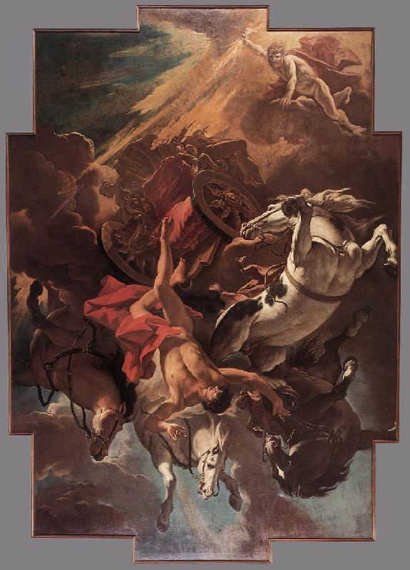 RICCI, Sebastiano Fall of Phaeton oil painting picture